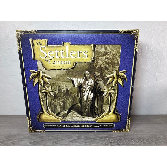 The Settler of Cataan Bible Board Game- Cactus Game -Complete-EUC